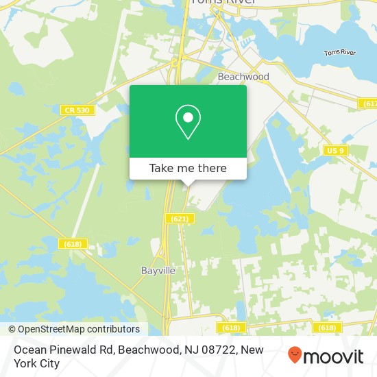 Ocean Pinewald Rd, Beachwood, NJ 08722 map