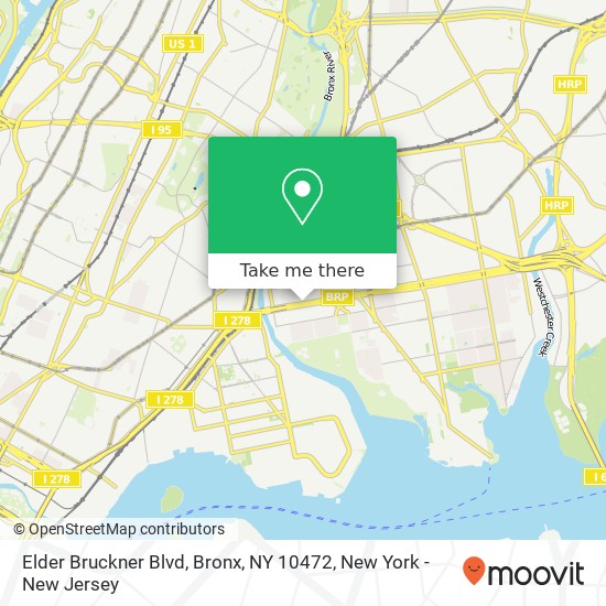 Mapa de Elder Bruckner Blvd, Bronx, NY 10472