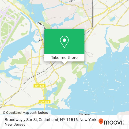 Broadway y Spr St, Cedarhurst, NY 11516 map