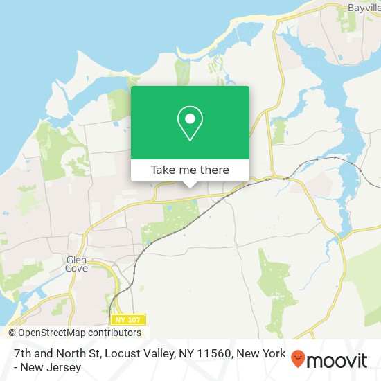Mapa de 7th and North St, Locust Valley, NY 11560