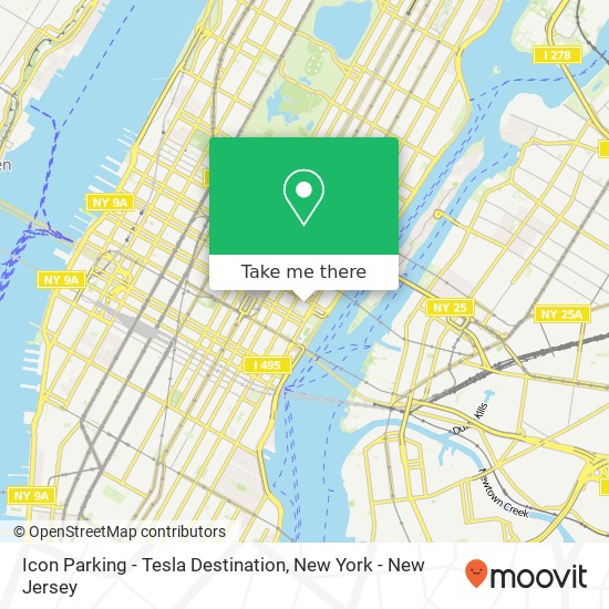 Mapa de Icon Parking - Tesla Destination