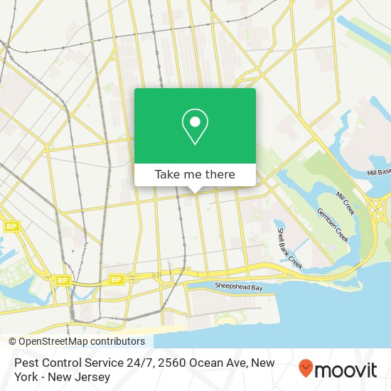 Pest Control Service 24 / 7, 2560 Ocean Ave map