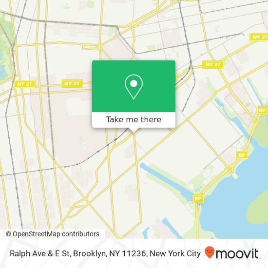 Mapa de Ralph Ave & E St, Brooklyn, NY 11236