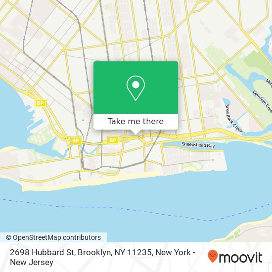 Mapa de 2698 Hubbard St, Brooklyn, NY 11235