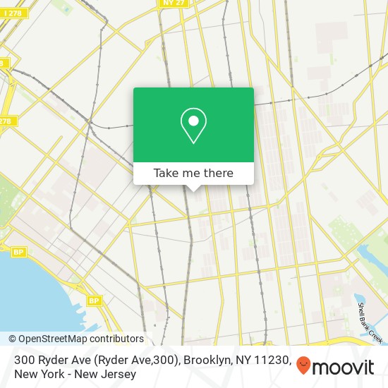 300 Ryder Ave (Ryder Ave,300), Brooklyn, NY 11230 map
