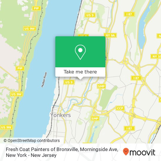 Mapa de Fresh Coat Painters of Bronxville, Morningside Ave