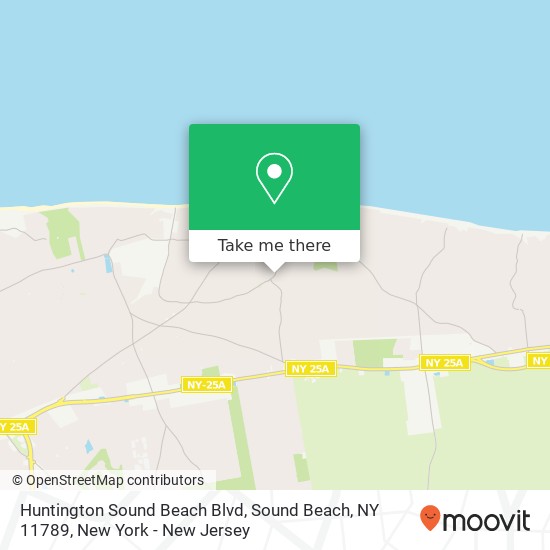 Mapa de Huntington Sound Beach Blvd, Sound Beach, NY 11789