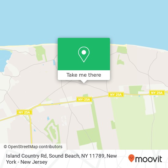 Mapa de Island Country Rd, Sound Beach, NY 11789