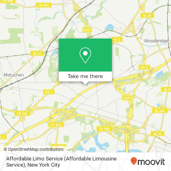 Mapa de Affordable Limo Service (Affordable Limousine Service)