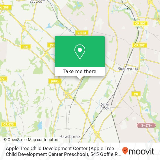 Apple Tree Child Development Center (Apple Tree Child Development Center Preschool), 545 Goffle Rd map