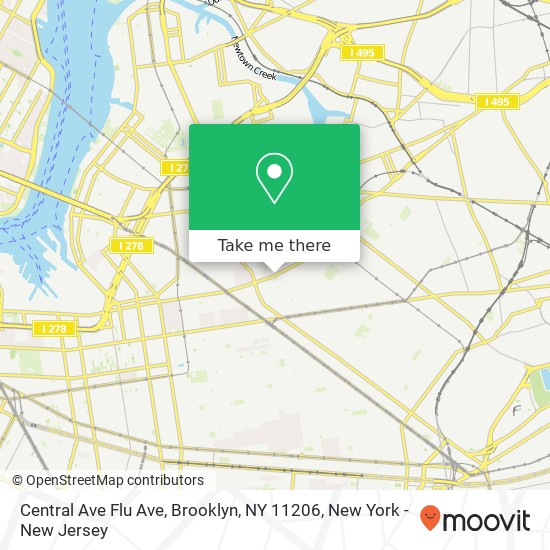 Central Ave Flu Ave, Brooklyn, NY 11206 map