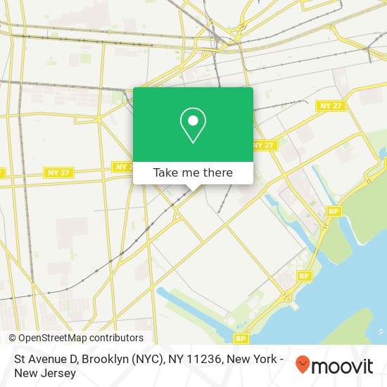 St Avenue D, Brooklyn (NYC), NY 11236 map