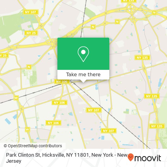 Mapa de Park Clinton St, Hicksville, NY 11801