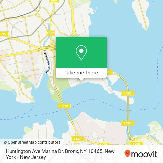 Mapa de Huntington Ave Marina Dr, Bronx, NY 10465