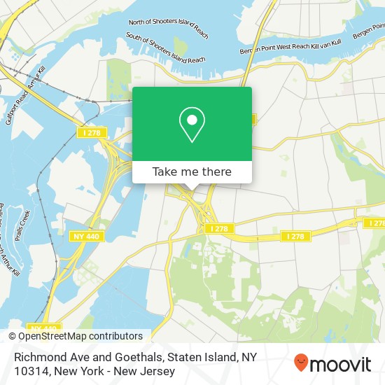 Richmond Ave and Goethals, Staten Island, NY 10314 map