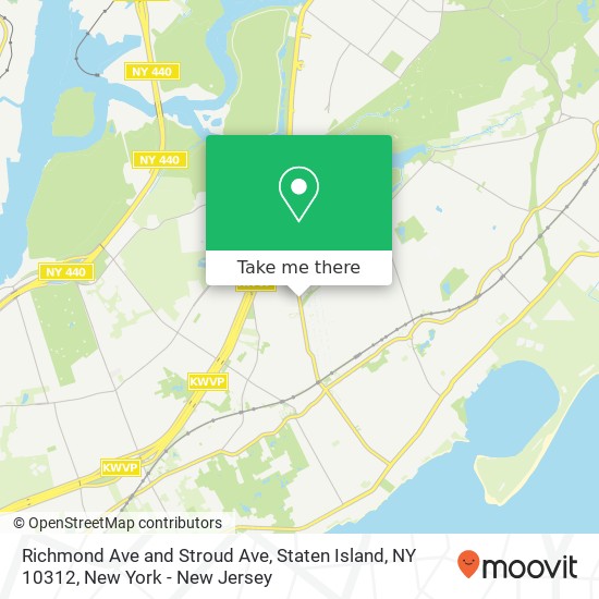 Richmond Ave and Stroud Ave, Staten Island, NY 10312 map