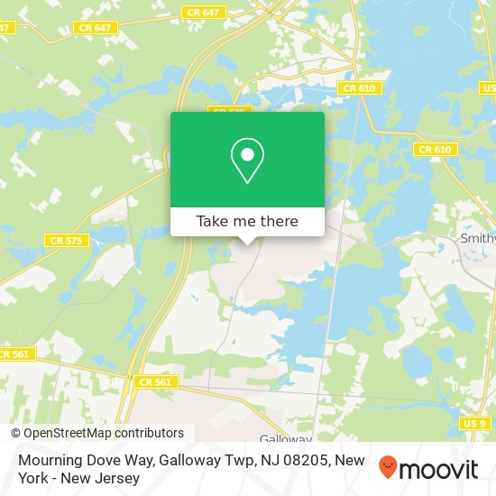 Mourning Dove Way, Galloway Twp, NJ 08205 map