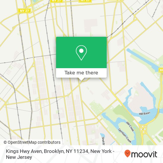 Mapa de Kings Hwy Aven, Brooklyn, NY 11234