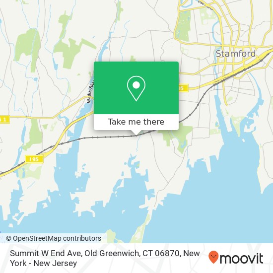 Mapa de Summit W End Ave, Old Greenwich, CT 06870