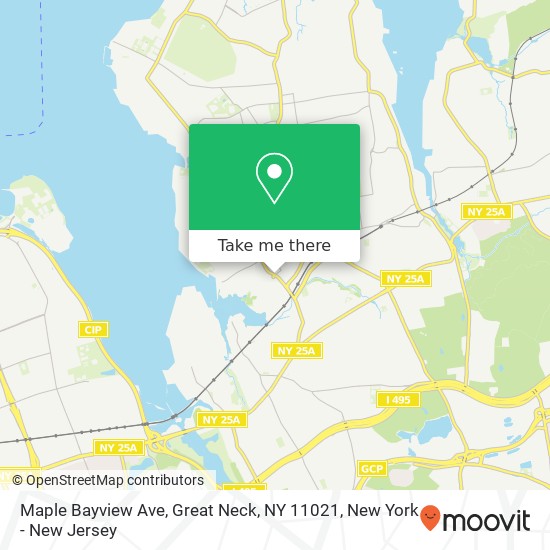 Mapa de Maple Bayview Ave, Great Neck, NY 11021