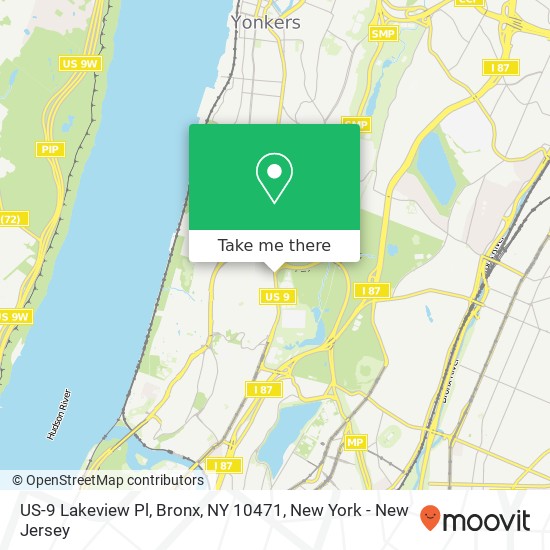 US-9 Lakeview Pl, Bronx, NY 10471 map