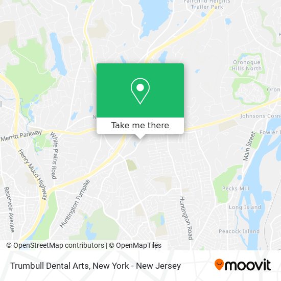 Trumbull Dental Arts map