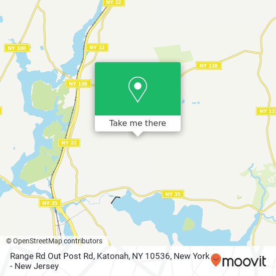 Range Rd Out Post Rd, Katonah, NY 10536 map