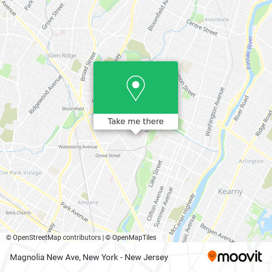 Magnolia New Ave map
