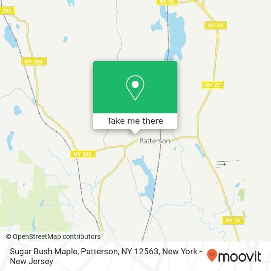 Mapa de Sugar Bush Maple, Patterson, NY 12563