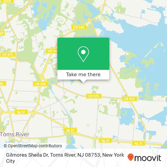 Gilmores Sheila Dr, Toms River, NJ 08753 map