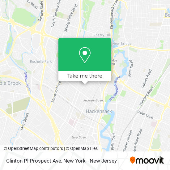 Clinton Pl Prospect Ave map