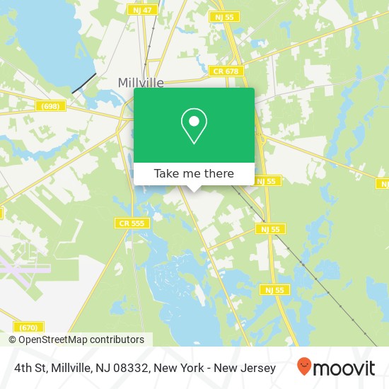 Mapa de 4th St, Millville, NJ 08332