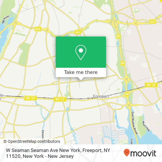 W Seaman Seaman Ave New York, Freeport, NY 11520 map