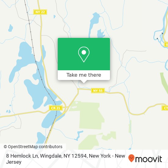 8 Hemlock Ln, Wingdale, NY 12594 map