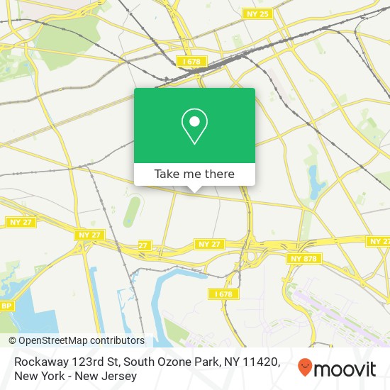 Mapa de Rockaway 123rd St, South Ozone Park, NY 11420
