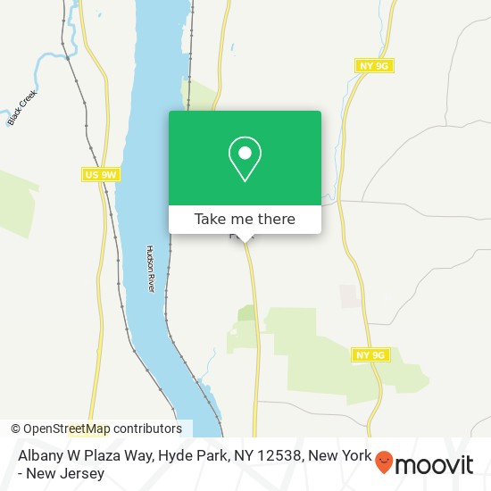 Mapa de Albany W Plaza Way, Hyde Park, NY 12538