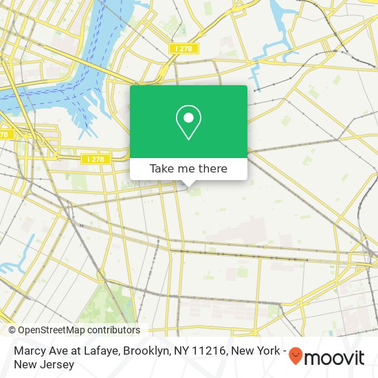 Marcy Ave at Lafaye, Brooklyn, NY 11216 map