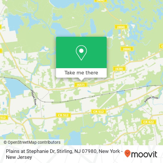 Plains at Stephanie Dr, Stirling, NJ 07980 map