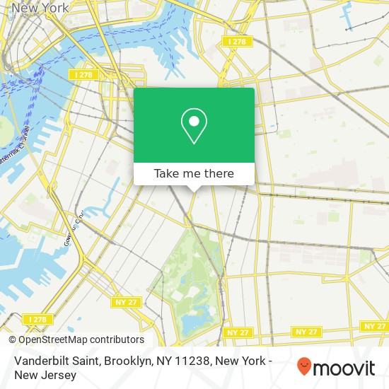 Vanderbilt Saint, Brooklyn, NY 11238 map