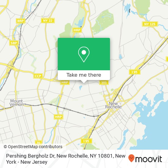 Pershing Bergholz Dr, New Rochelle, NY 10801 map