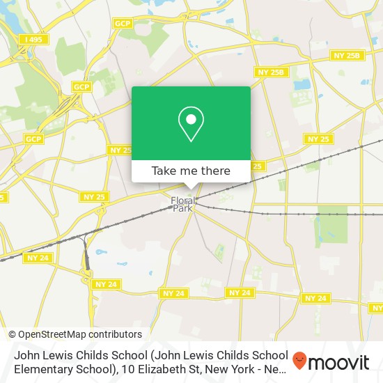 Mapa de John Lewis Childs School (John Lewis Childs School Elementary School), 10 Elizabeth St