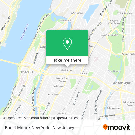 Mapa de Boost Mobile