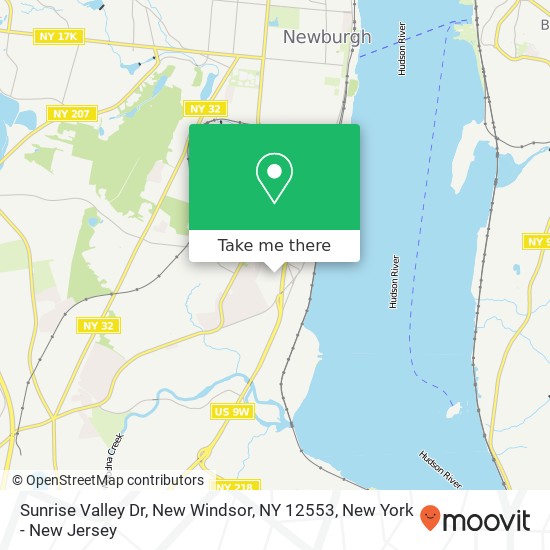 Sunrise Valley Dr, New Windsor, NY 12553 map