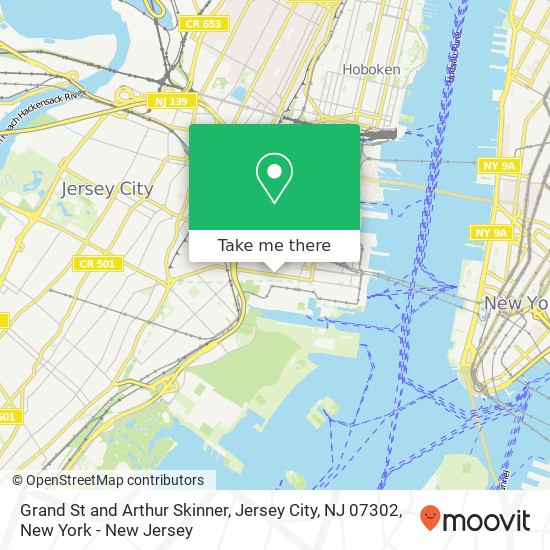 Grand St and Arthur Skinner, Jersey City, NJ 07302 map