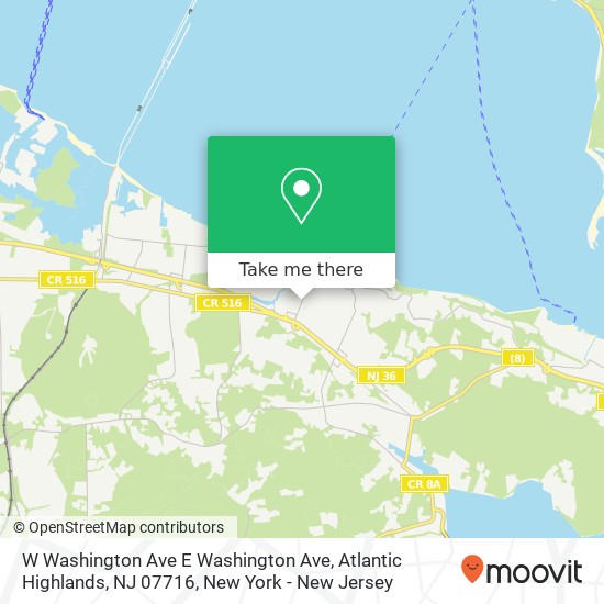 W Washington Ave E Washington Ave, Atlantic Highlands, NJ 07716 map