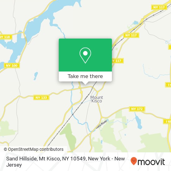 Mapa de Sand Hillside, Mt Kisco, NY 10549