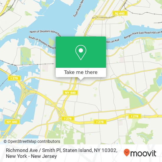 Richmond Ave / Smith Pl, Staten Island, NY 10302 map