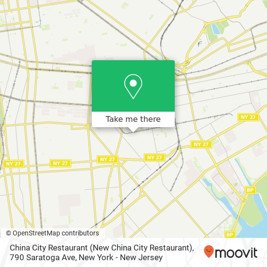 Mapa de China City Restaurant (New China City Restaurant), 790 Saratoga Ave