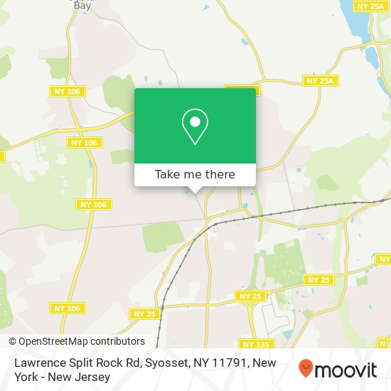 Mapa de Lawrence Split Rock Rd, Syosset, NY 11791