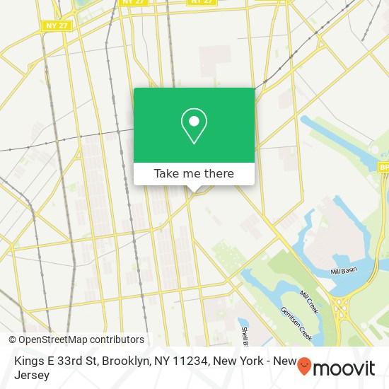 Kings E 33rd St, Brooklyn, NY 11234 map